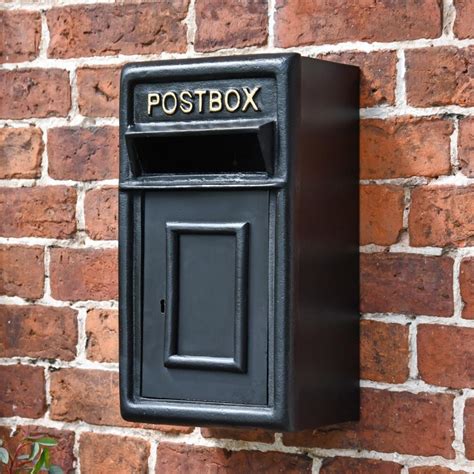 metal post boxes wall mounted|traditional wall mounted post box.